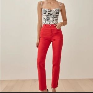 Reformation Cynthia Garment Dye HighRise Jeans
